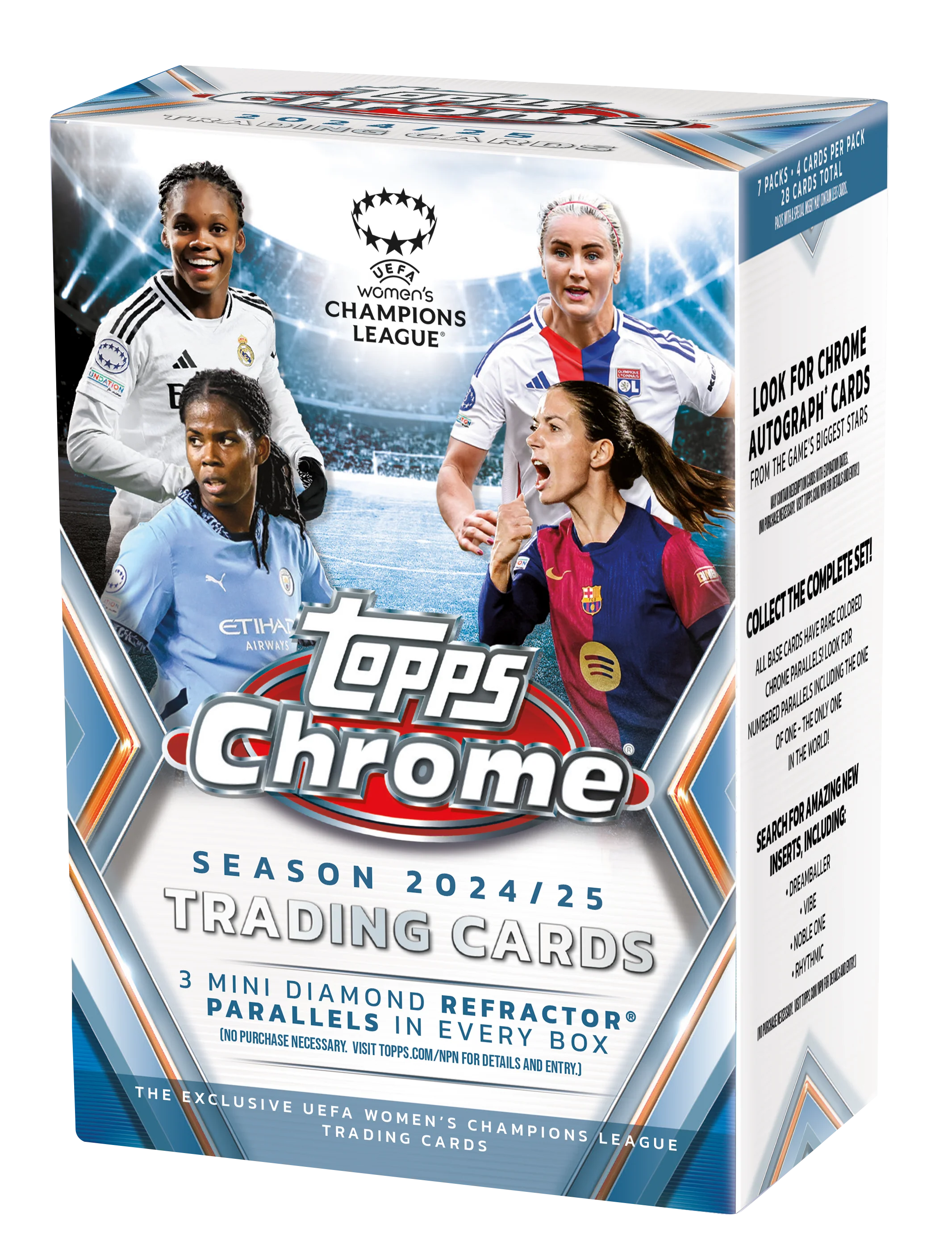 Topps Chrome UEFA Women's Champions League 2024-25 Value Box PRE-SALE