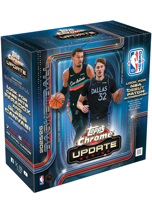Topps Chrome Update Series Basketball 2025/26 Mega Box Sealed
