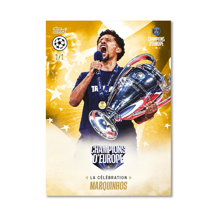 Topps Paris Saint-Germain: Champions d'Europe 2025