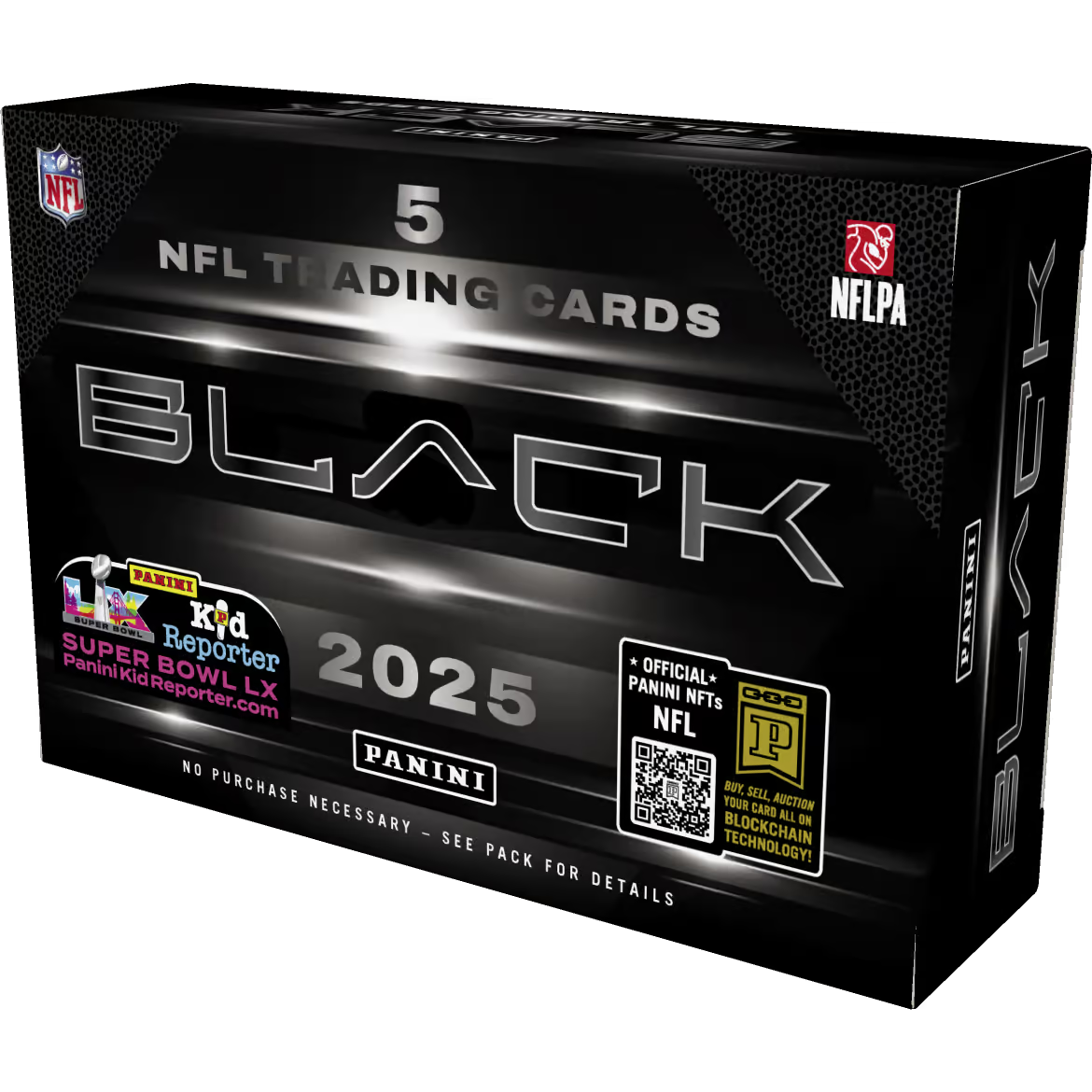 Panini Black NFL Trading Card Box 2025