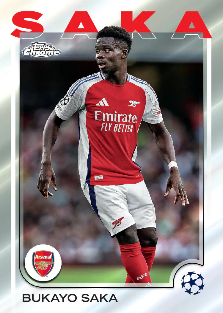 Topps Chrome UEFA Club Competitions Soccer Blaster Box 2024-25