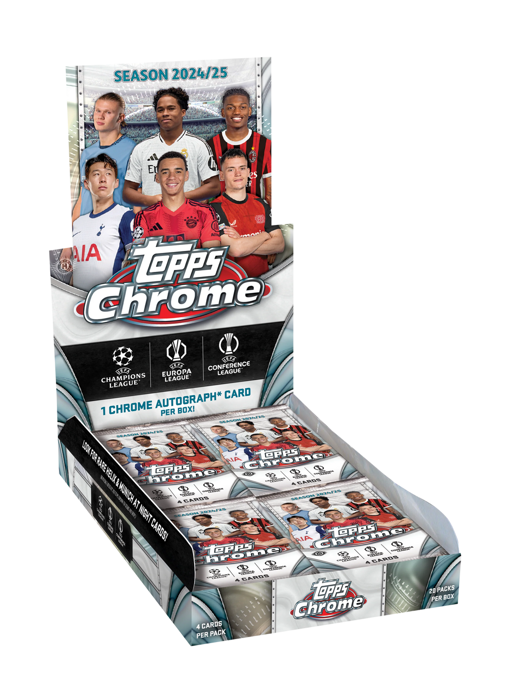 Topps Chrome UEFA Club Competitions Hobby Box 2024-25