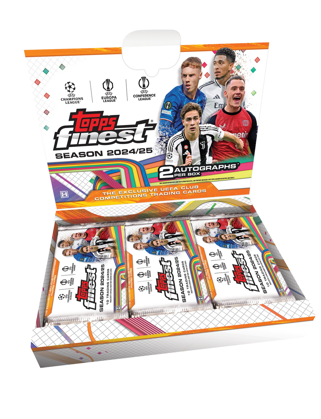 Topps Finest UEFA Club Competitions Hobby Box 2024/25