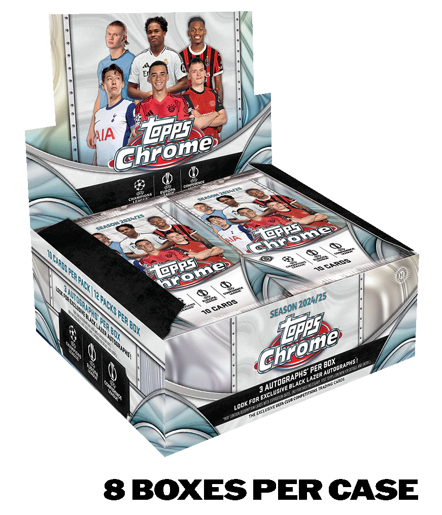 Topps UEFA Club Competitions Chrome Hobby Jumbo 2024-25