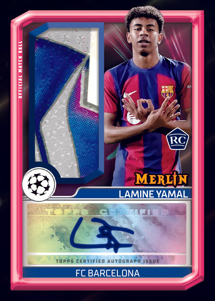 Topps UCC Merlin Chrome Football Soccer Blaster Box 2023-24