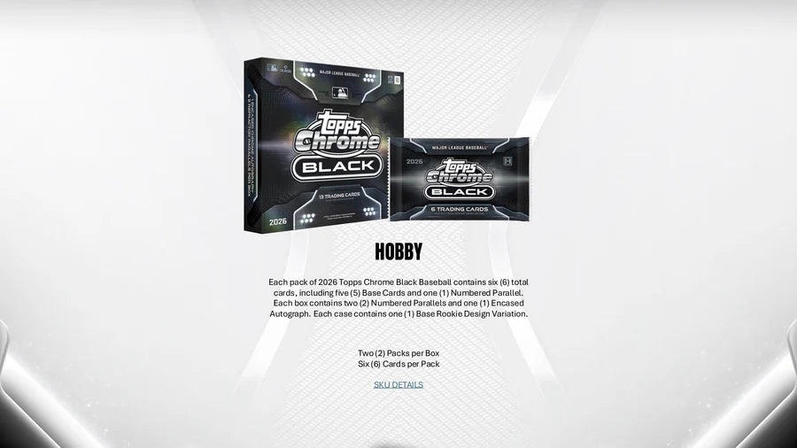 Topps Chrome Black Baseball Hobby Box 2026