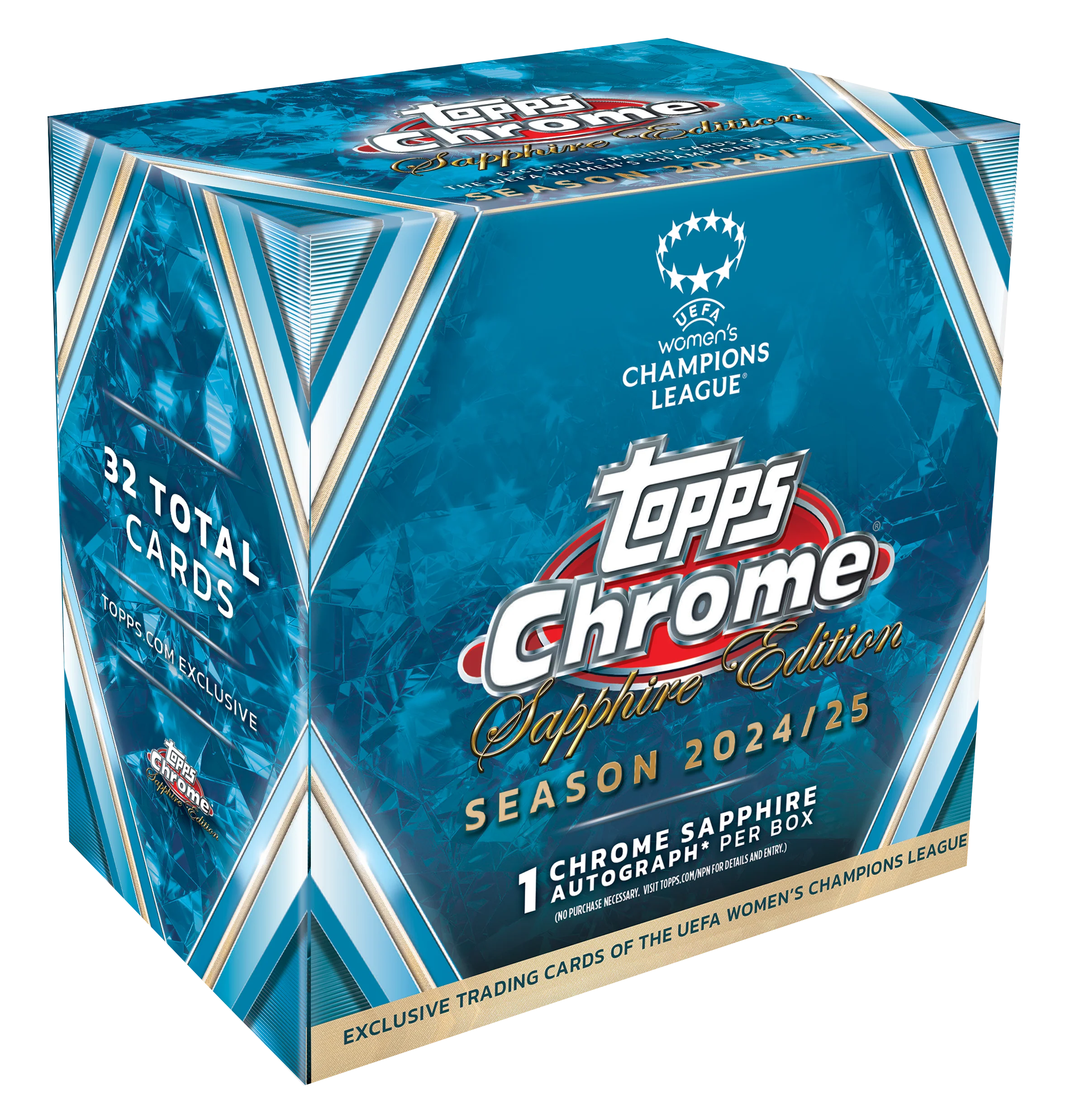 Topps Chrome Sapphire UEFA Women's Champions League 2024-25 Hobby Box PRE-SALE