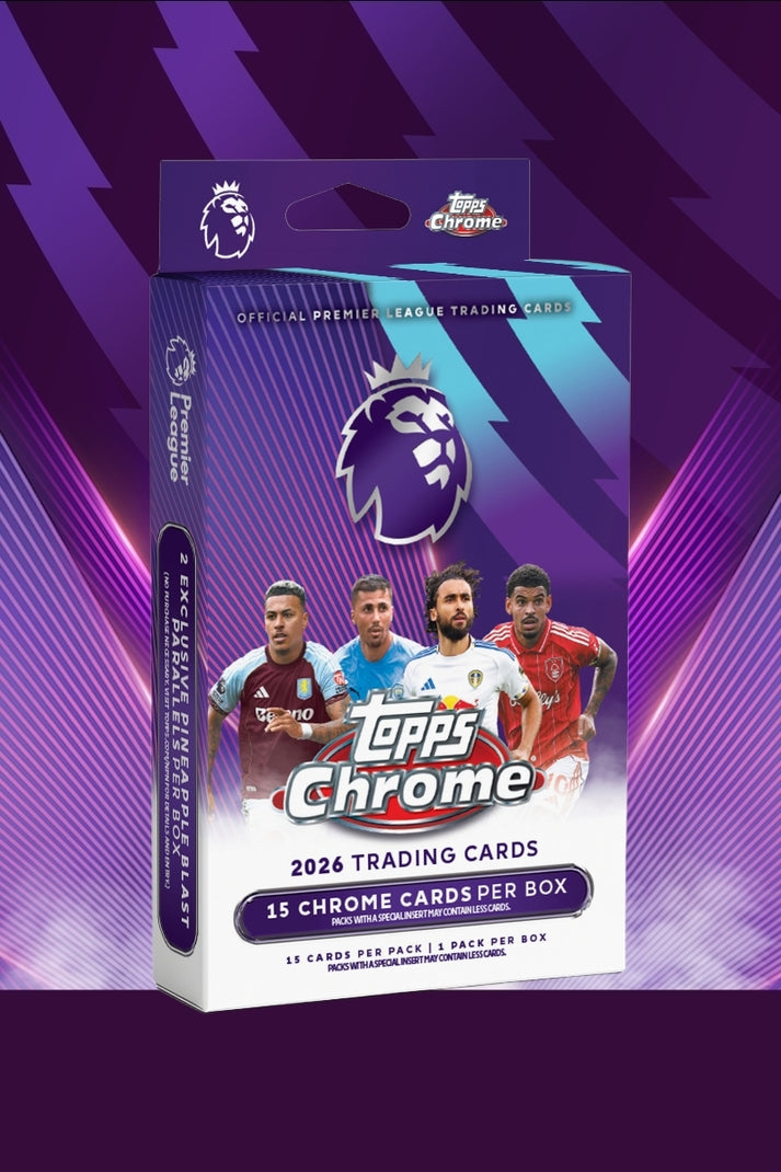 Topps Chrome Premier League 2026 Hanger Box