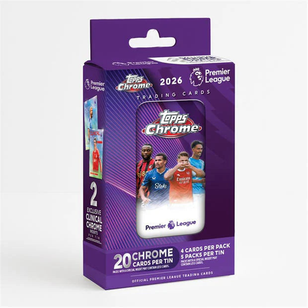 Topps Chrome Premier League 2026 Collector Tin