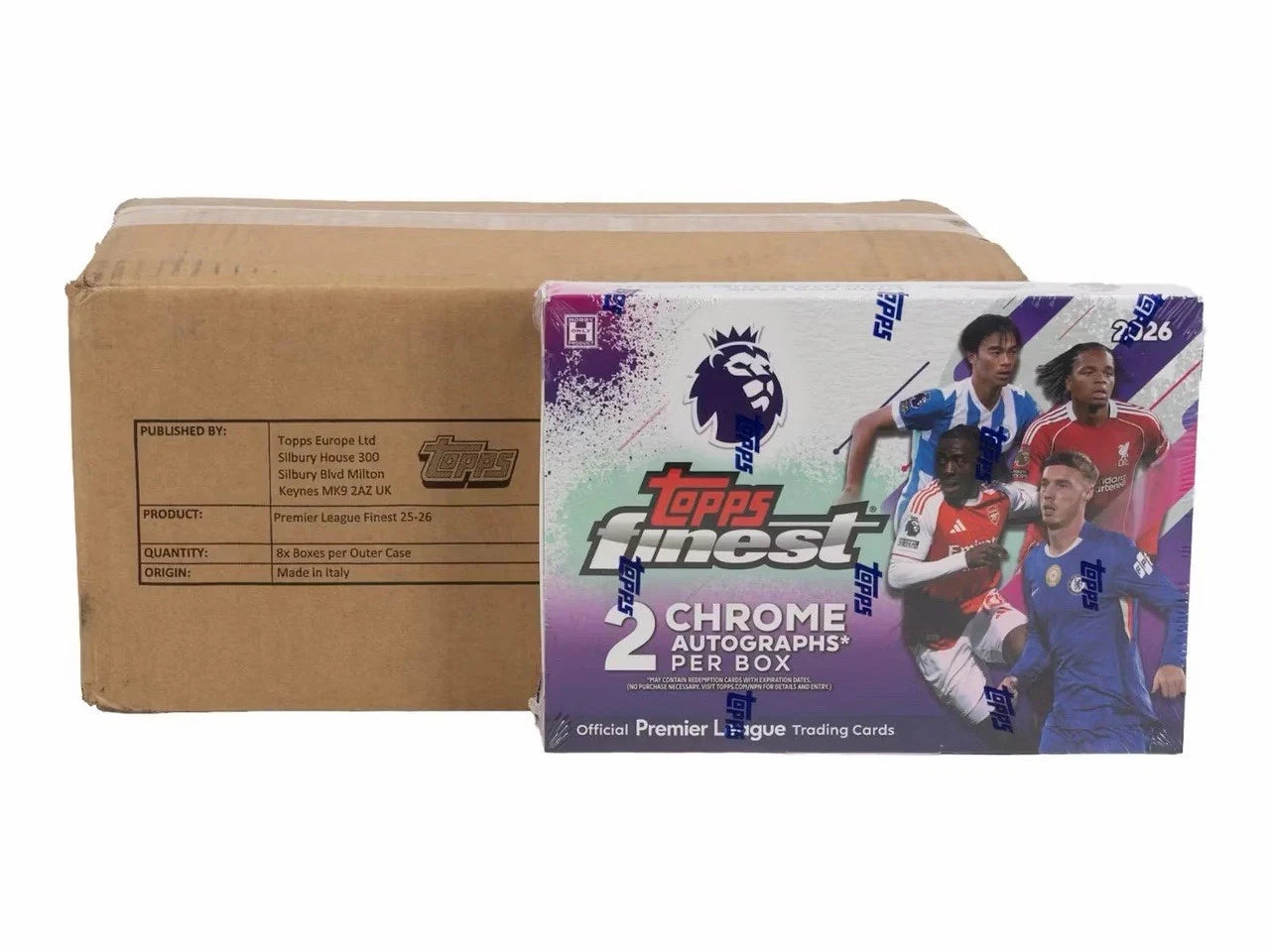 Topps Premier League Finest 2026 Case (8 Boxes)