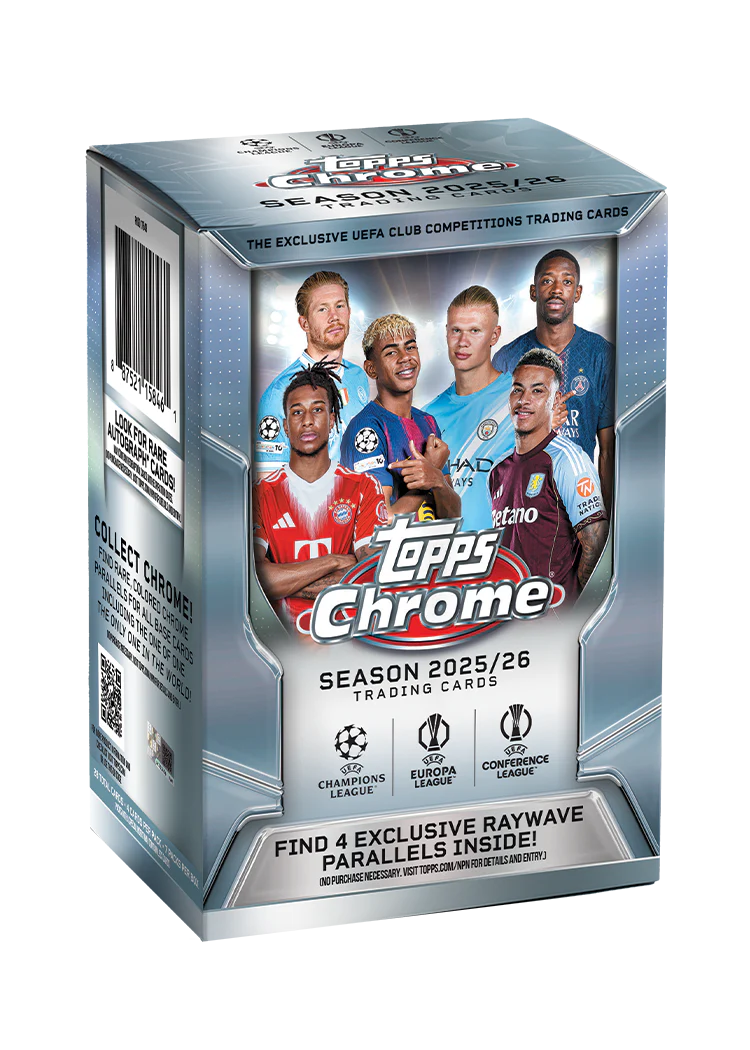 Topps Chrome UEFA Club Competitions 2025/26 Value Box