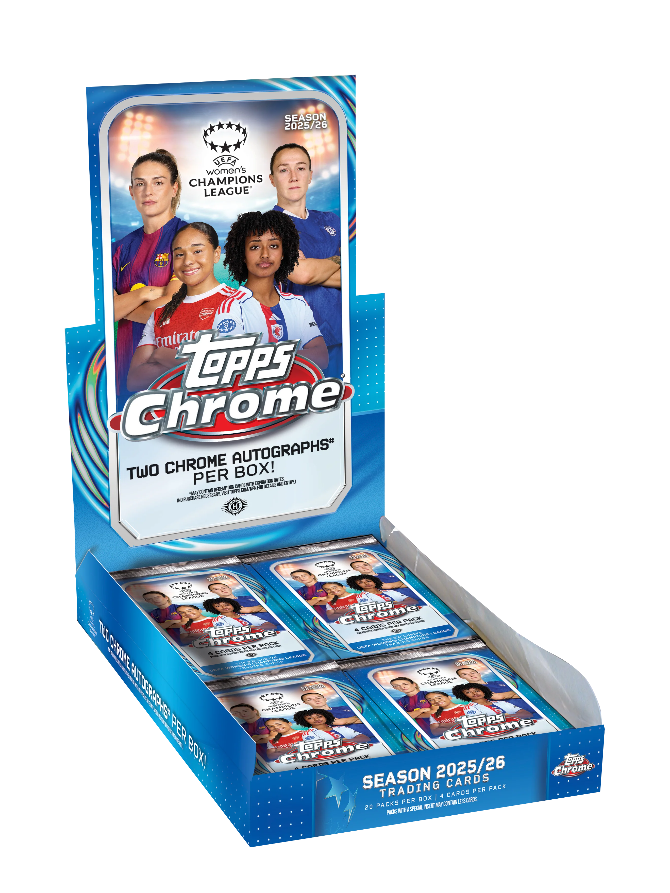 Topps Chrome® UEFA Women's Champions League 2025/26 - Hobby Box Pre-order